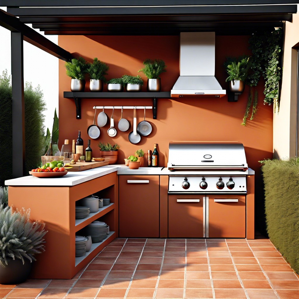 terracotta tiles for a warm mediterranean vibe