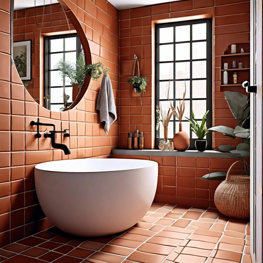 terracotta tiles for a warm rustic ambiance