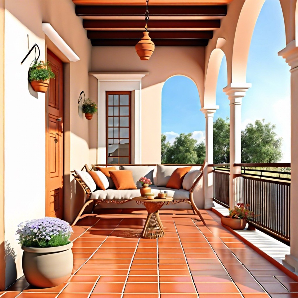 terracotta tiles for a warm traditional feel