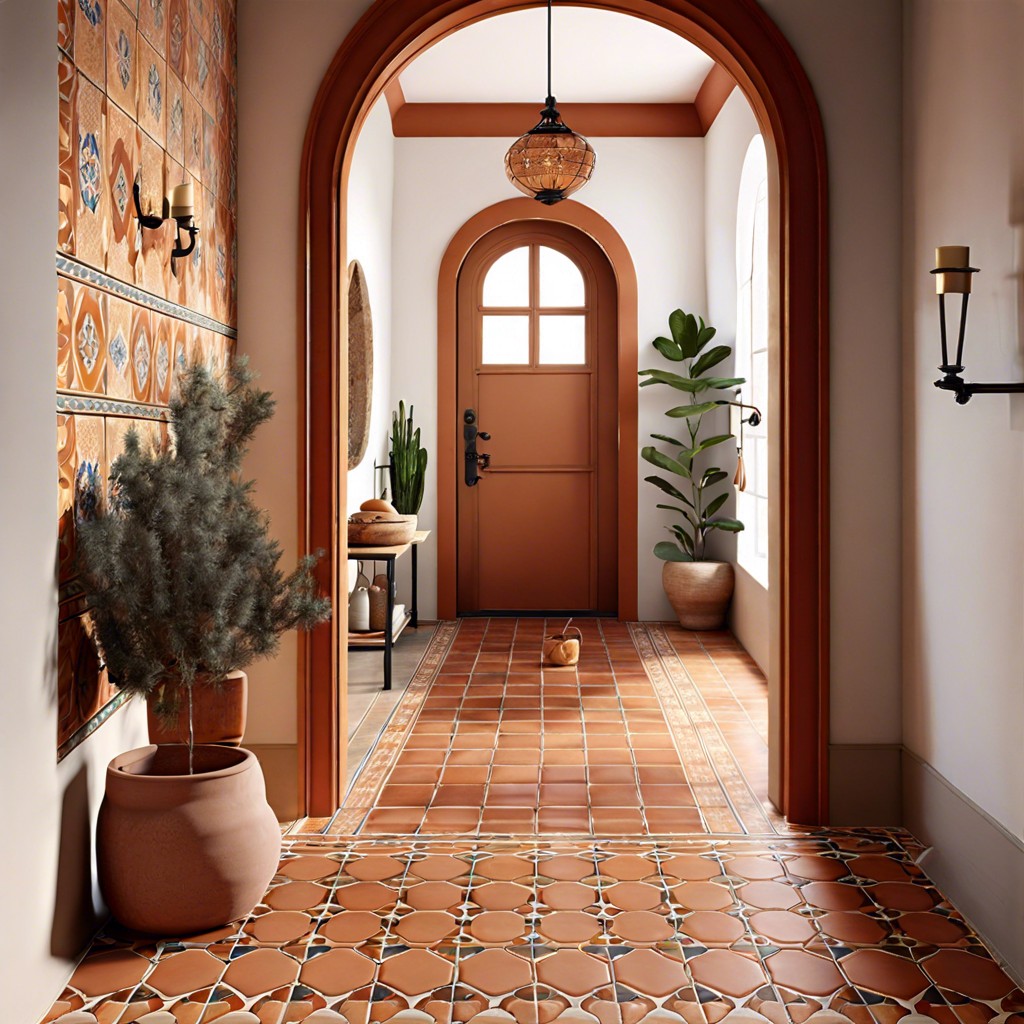 terracotta tiles with spanish influence