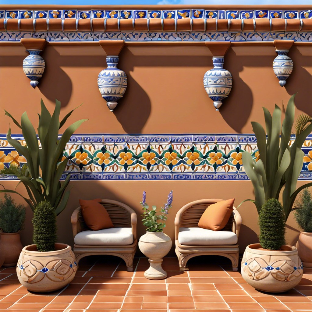 terracotta trim for a mediterranean vibe