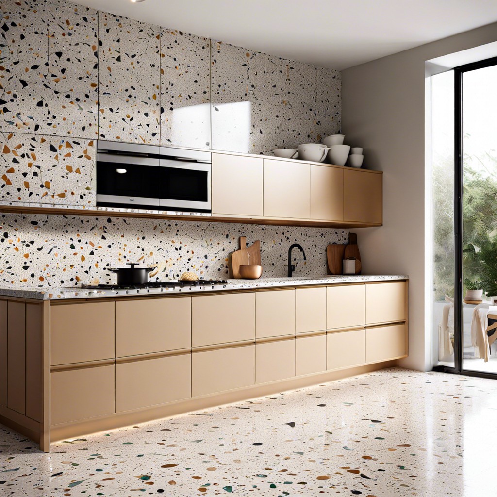 terrazzo backsplash