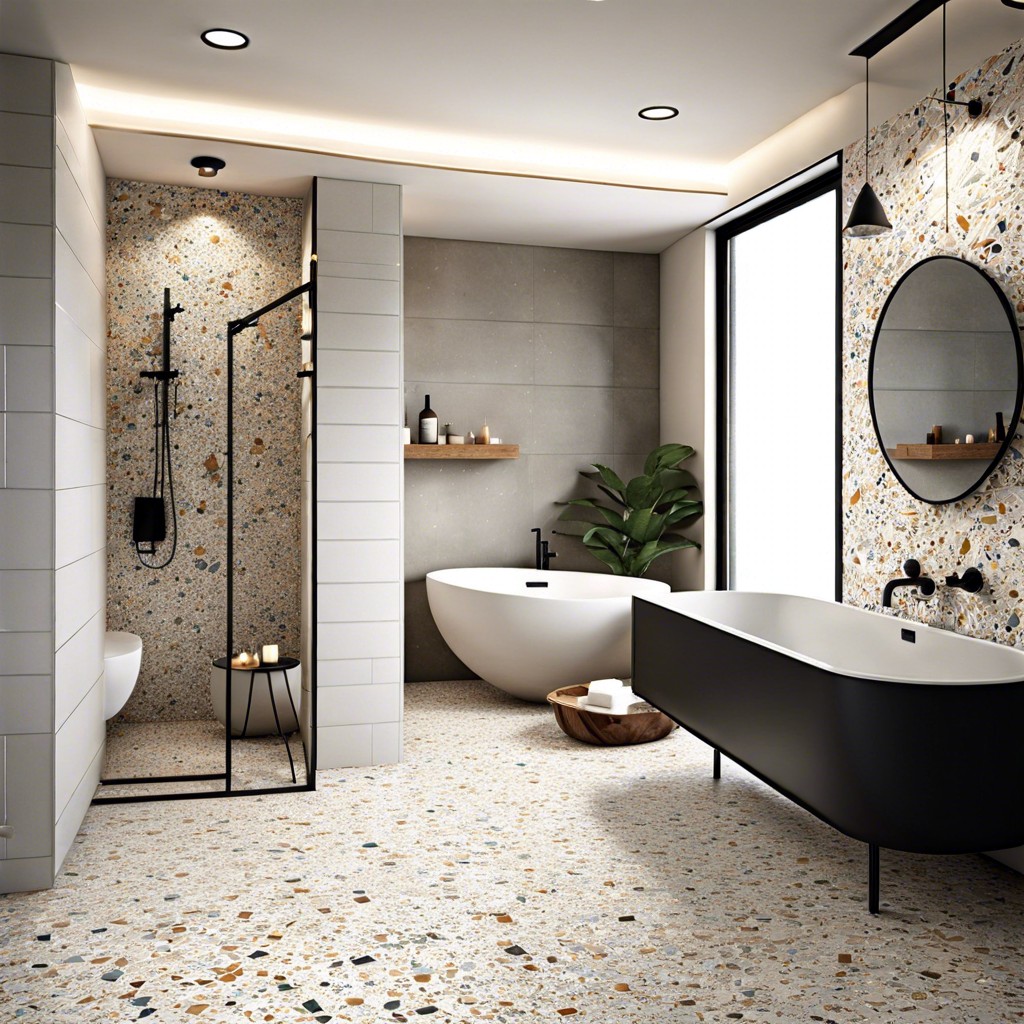 terrazzo style porcelain