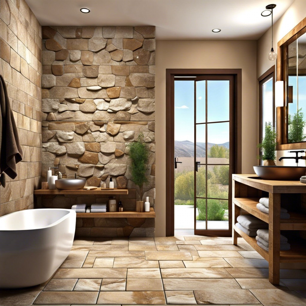 textured stone use textured stone tiles to create a rustic rugged appearance