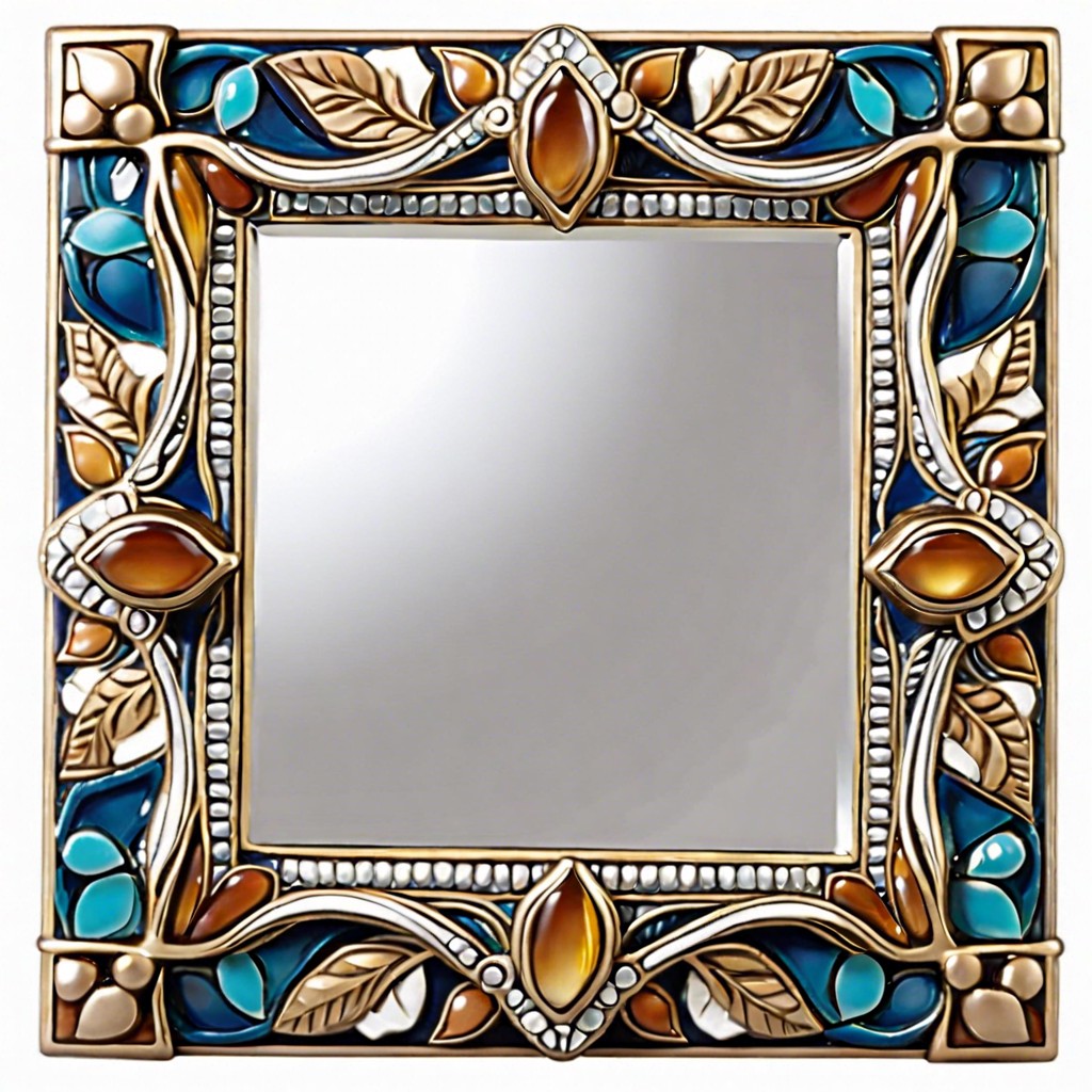 tiled mirror frame