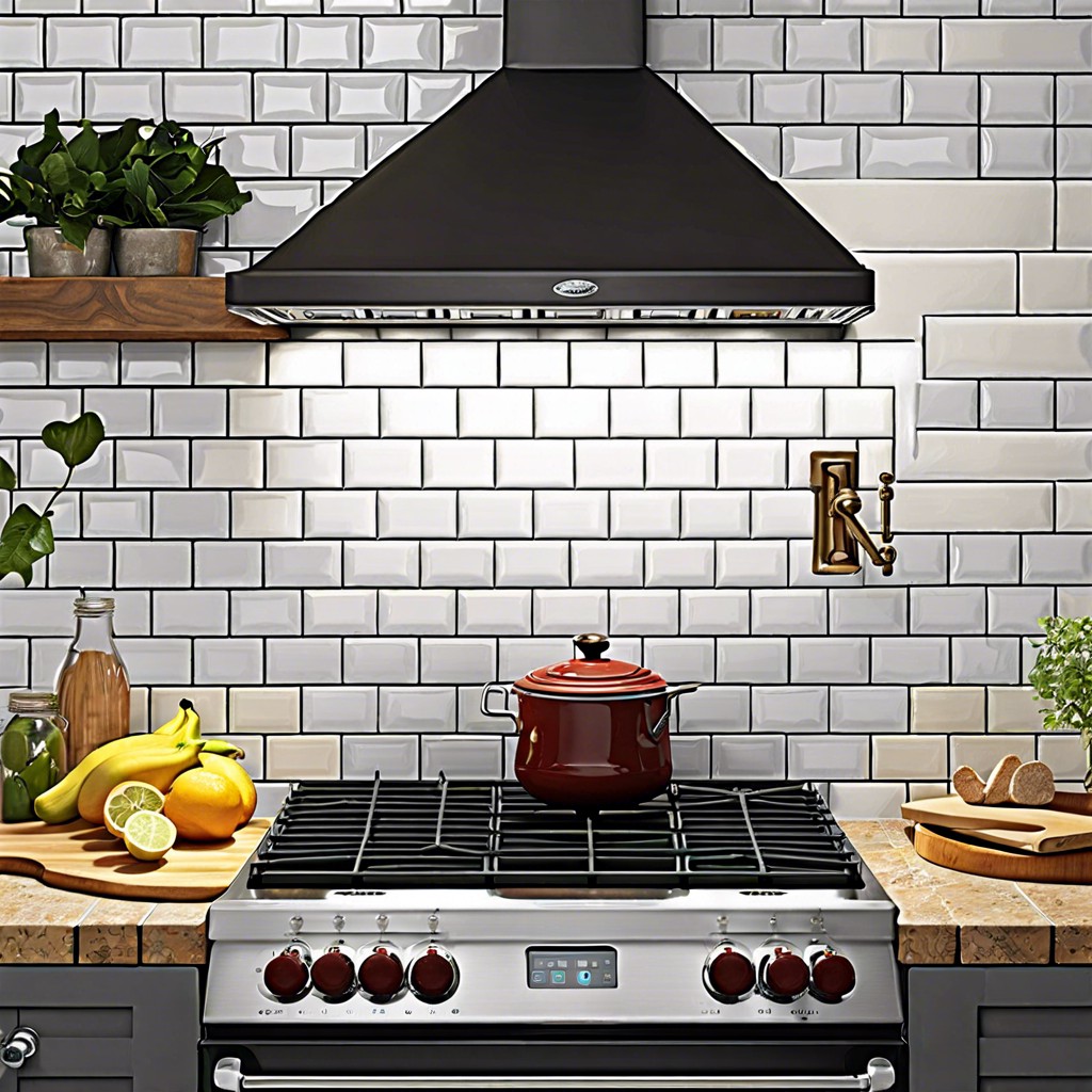 tiles with contrasting grout colors