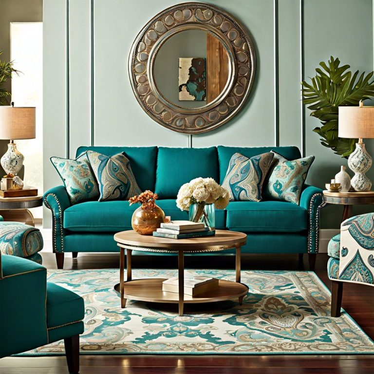 15 Teal Sofa Living Room Ideas for a Refreshing Decor Update