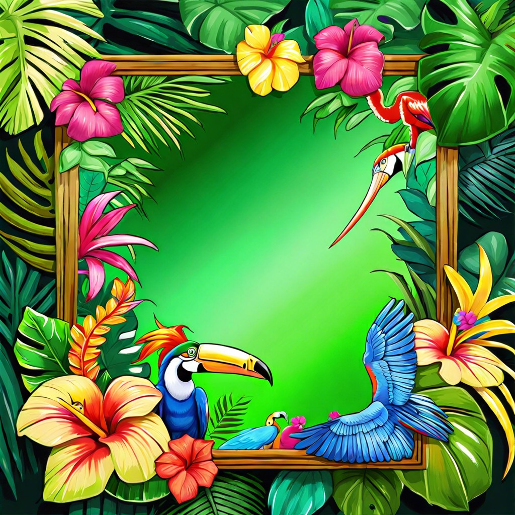 tropical jungle theme