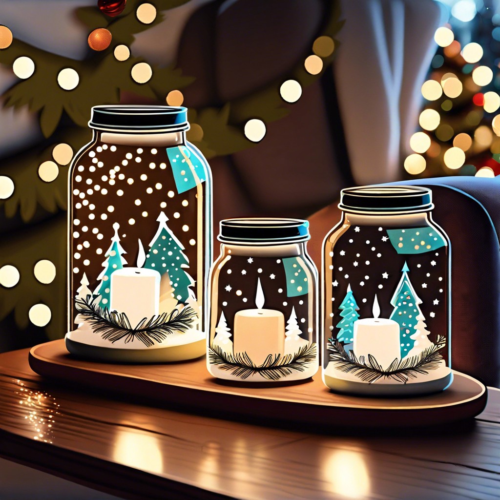 twinkling fairy light jars