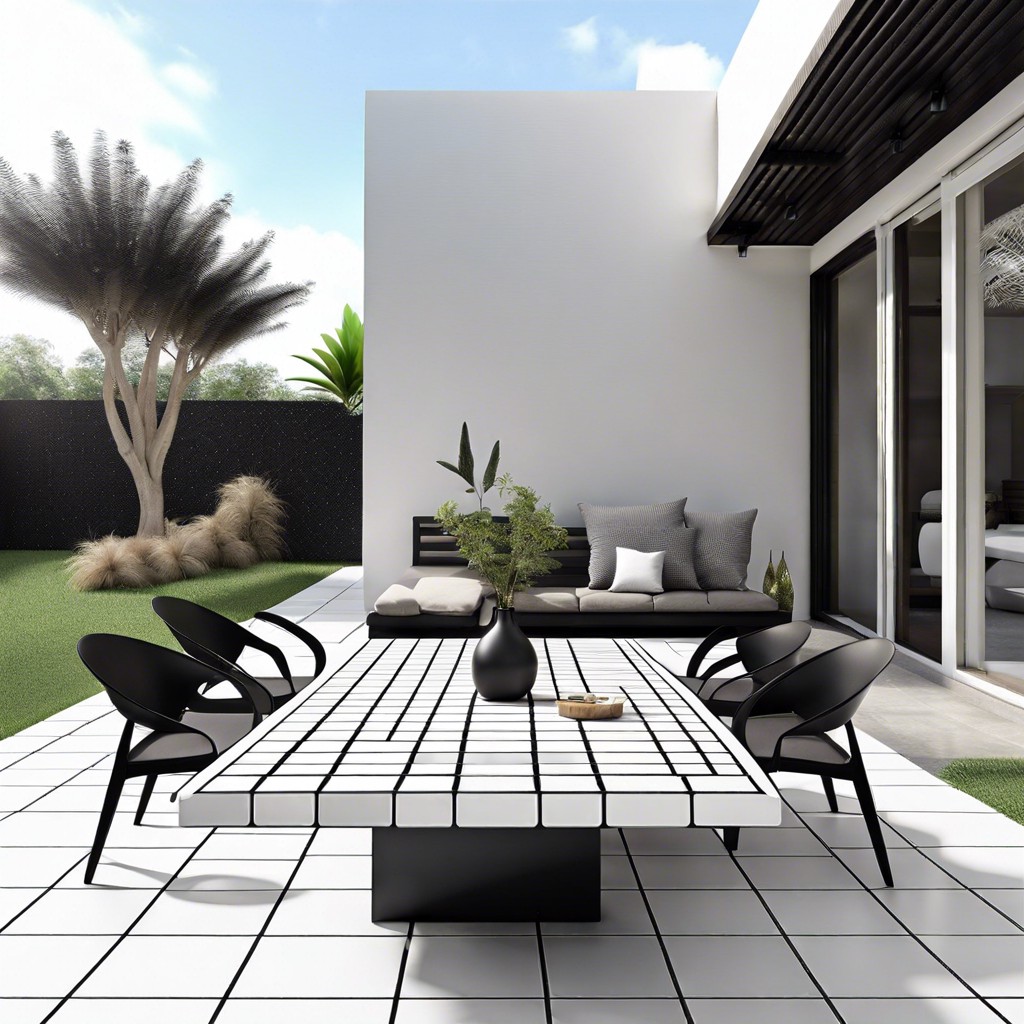 ultra modern monochrome tiles