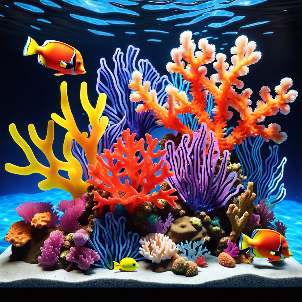 underwater coral reef scene