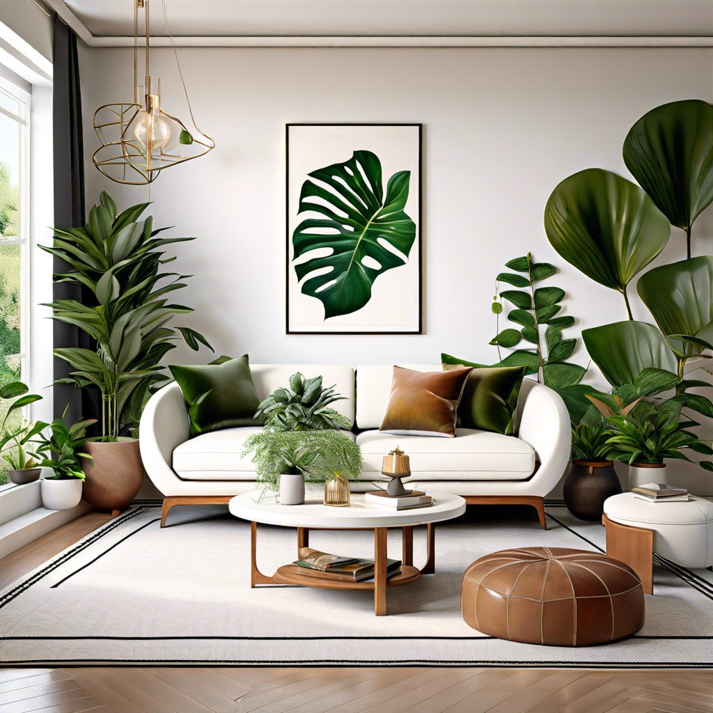 urban jungle introduce large plants and botanical prints to create an indoor oasis