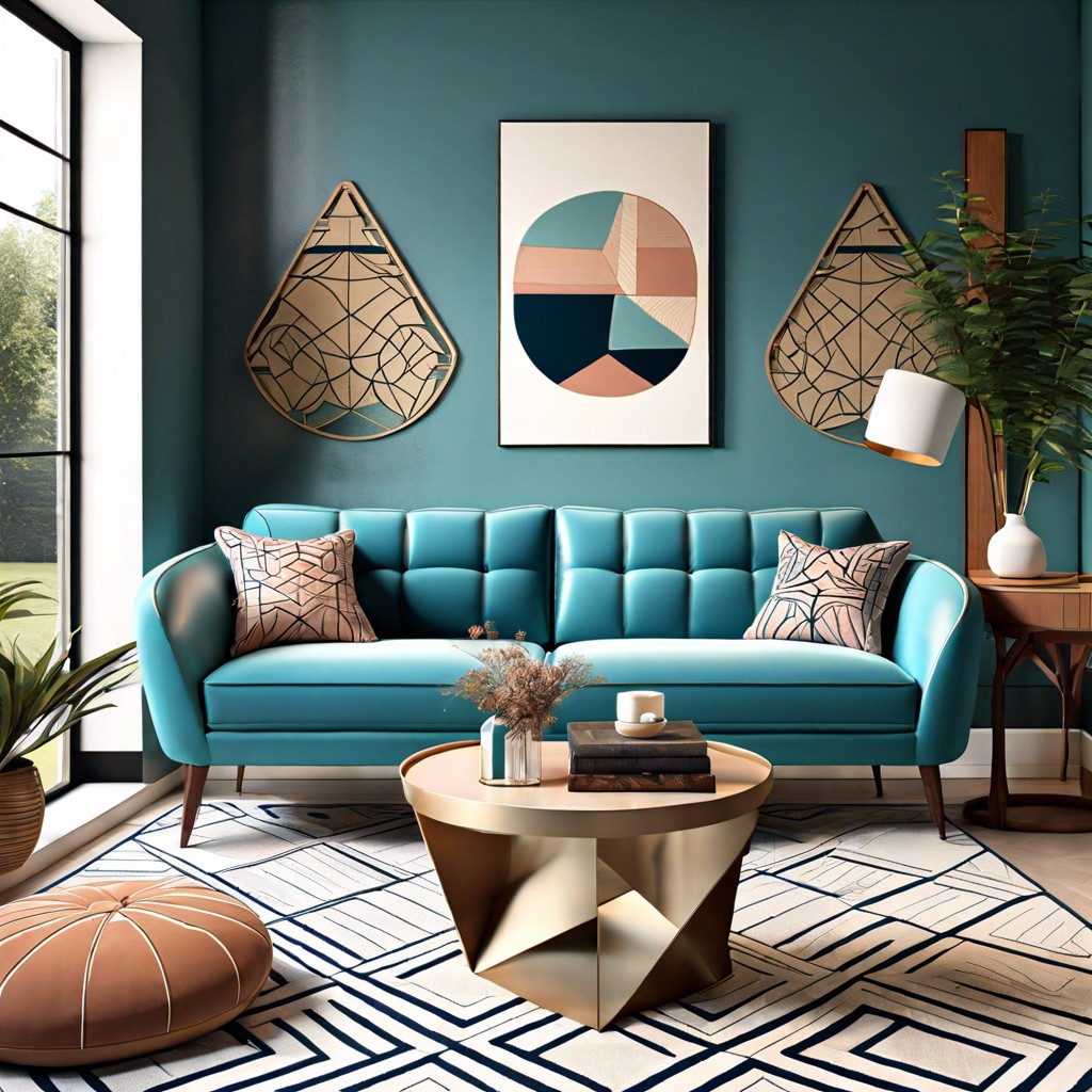 use geometric patterned cushions