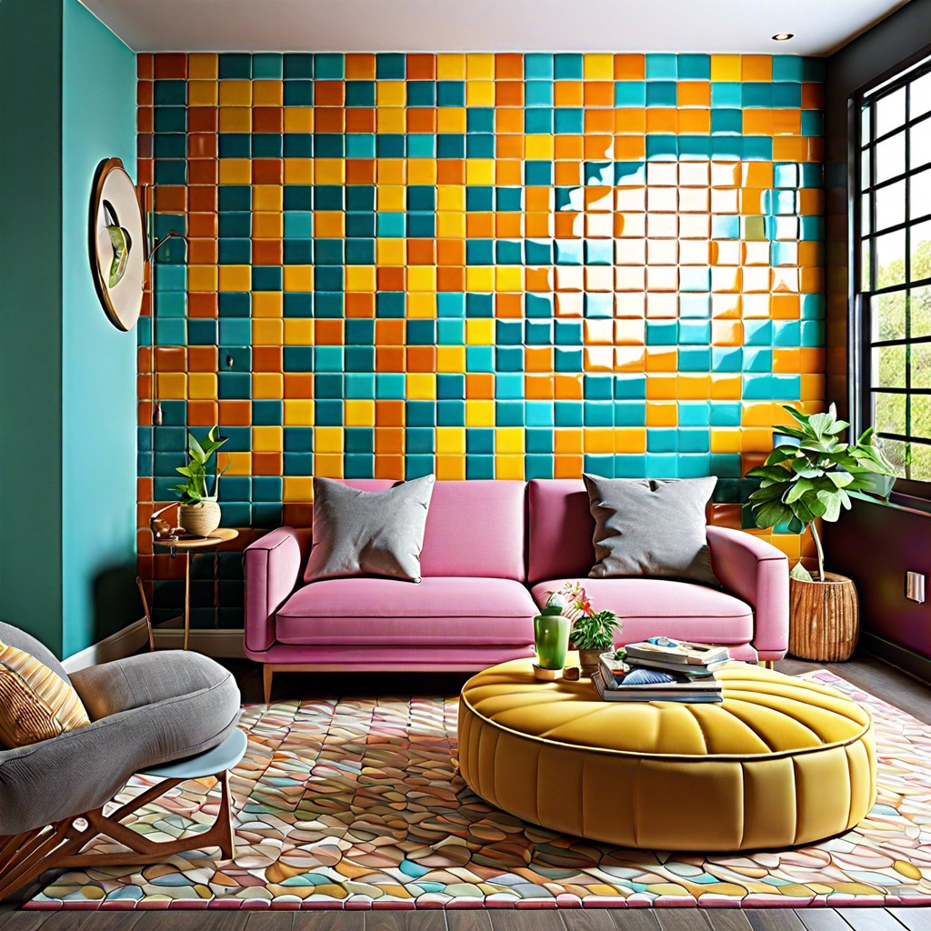 vibrant colored subway tiles