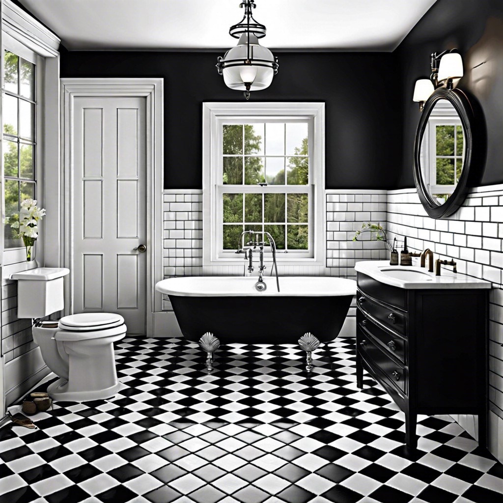 vintage checkerboard pattern