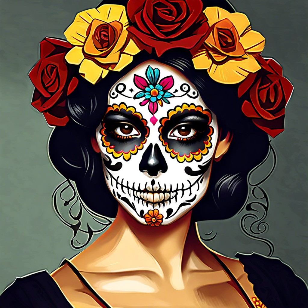 vintage inspired sugar skull