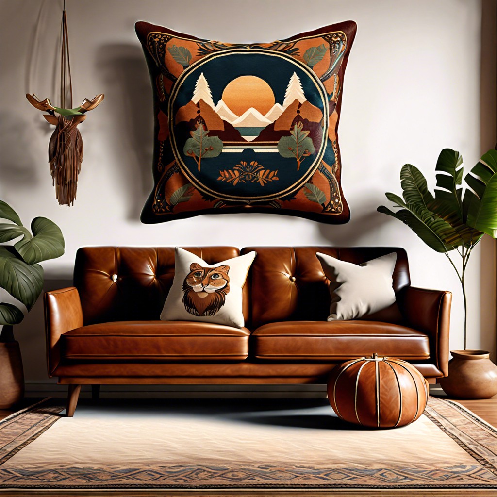 vintage inspired tapestry pillows