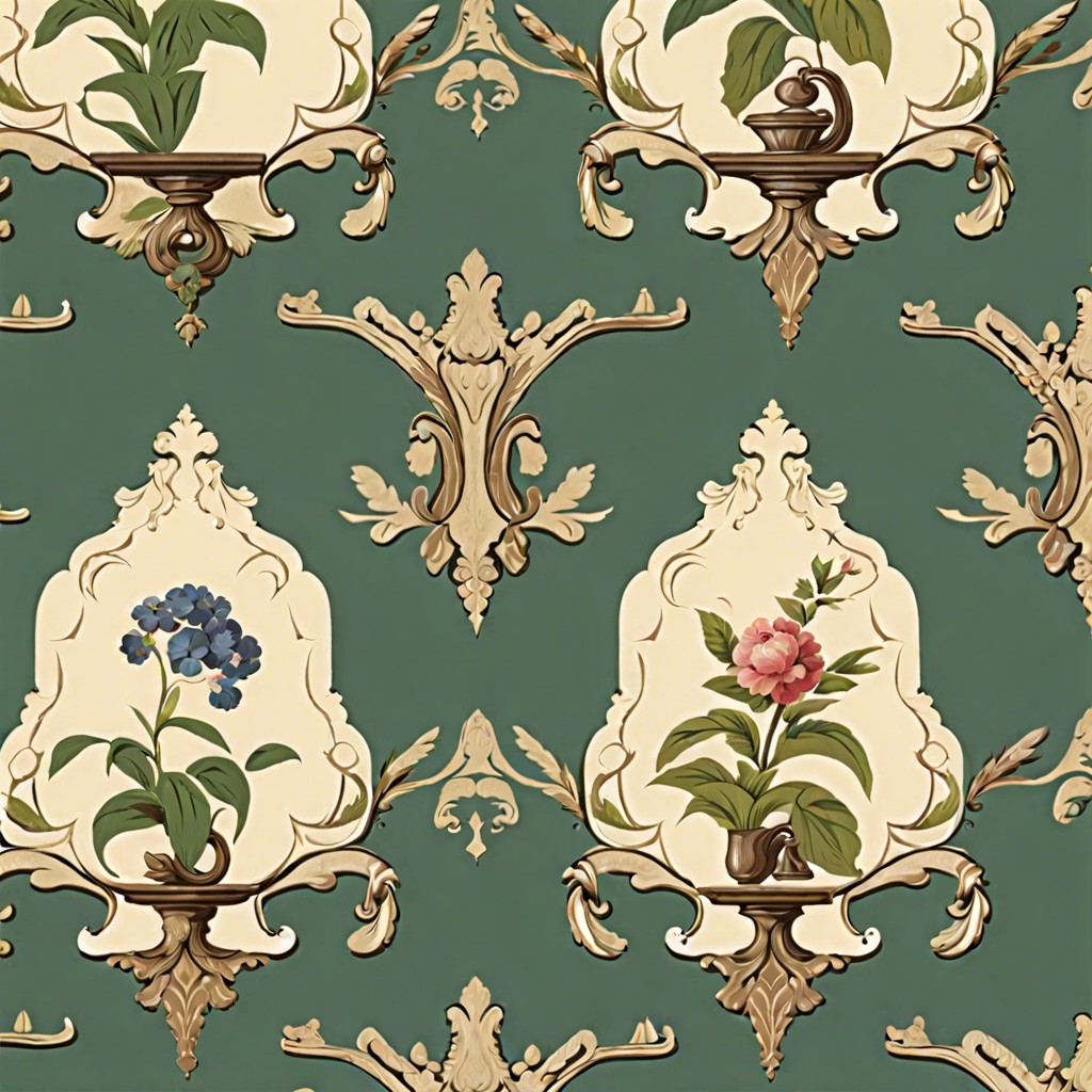 vintage wallpaper look faux antique wallpaper using paint