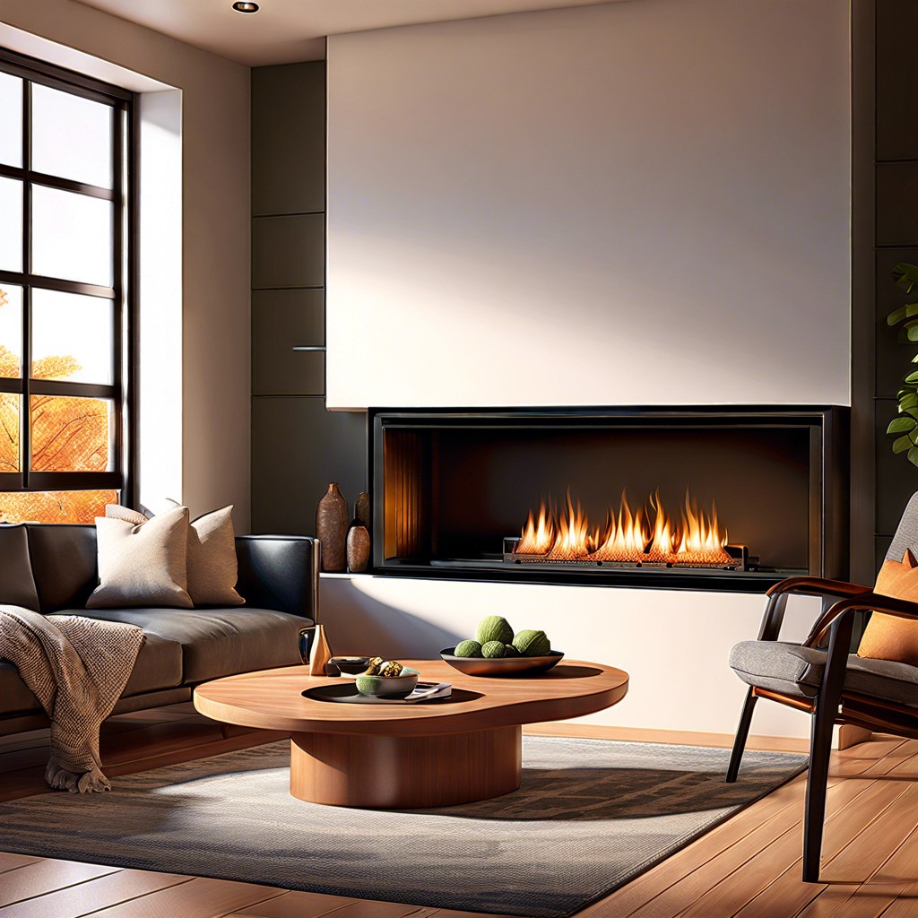 wall mounted fireplace