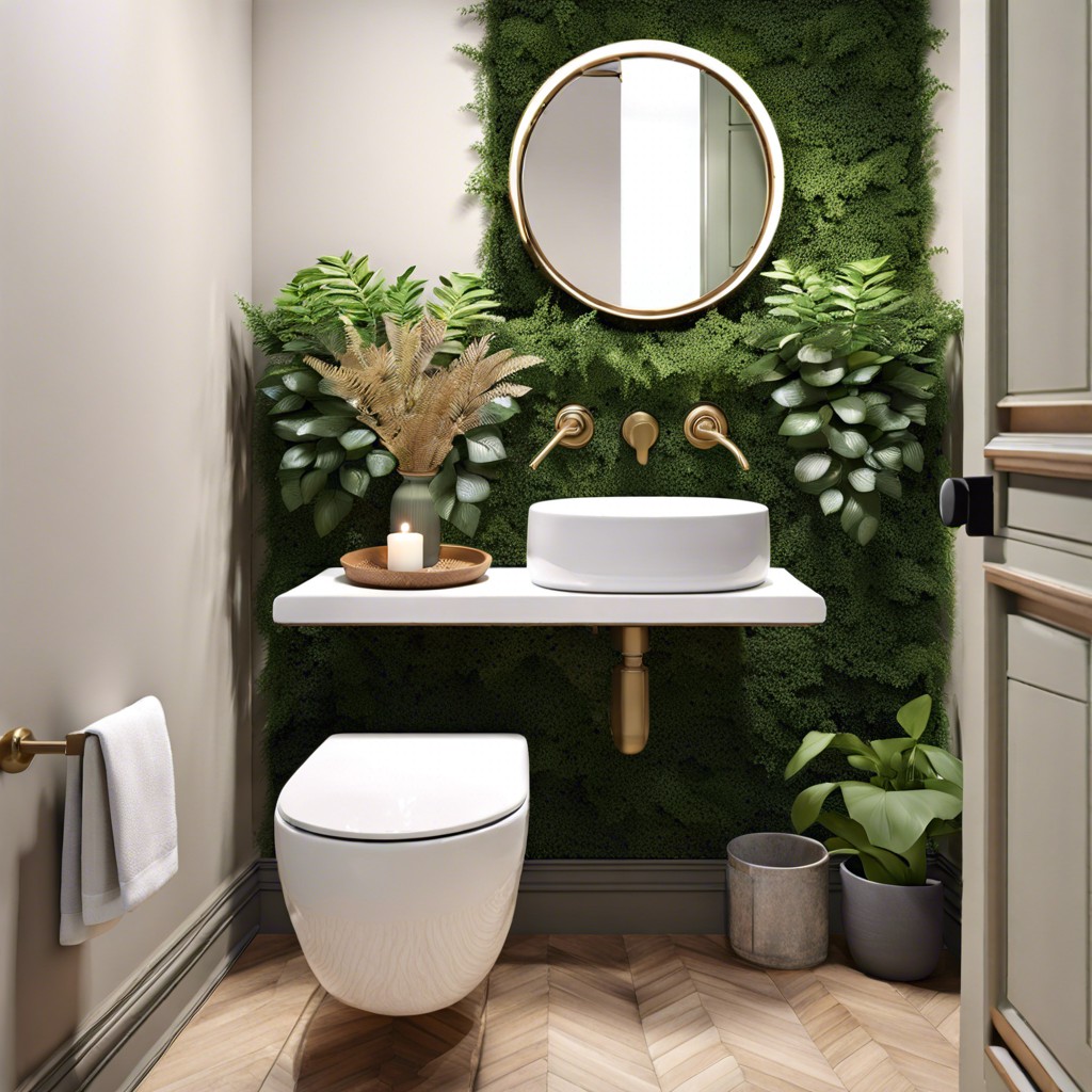 wall mounted plants or green living wall