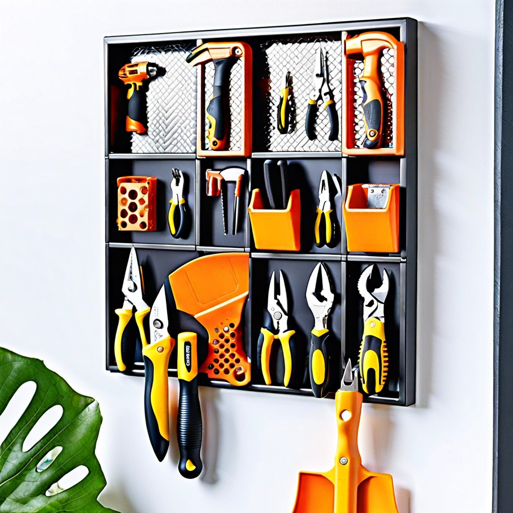 wall mounted tool organizer