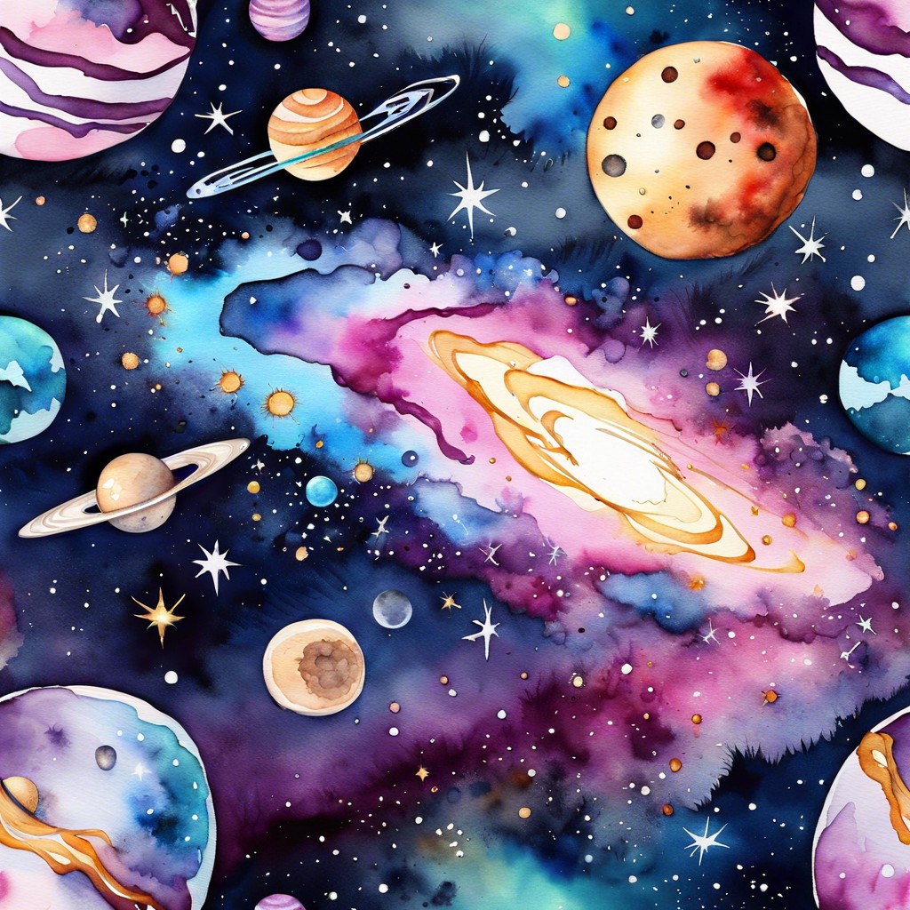 watercolor galaxy painting