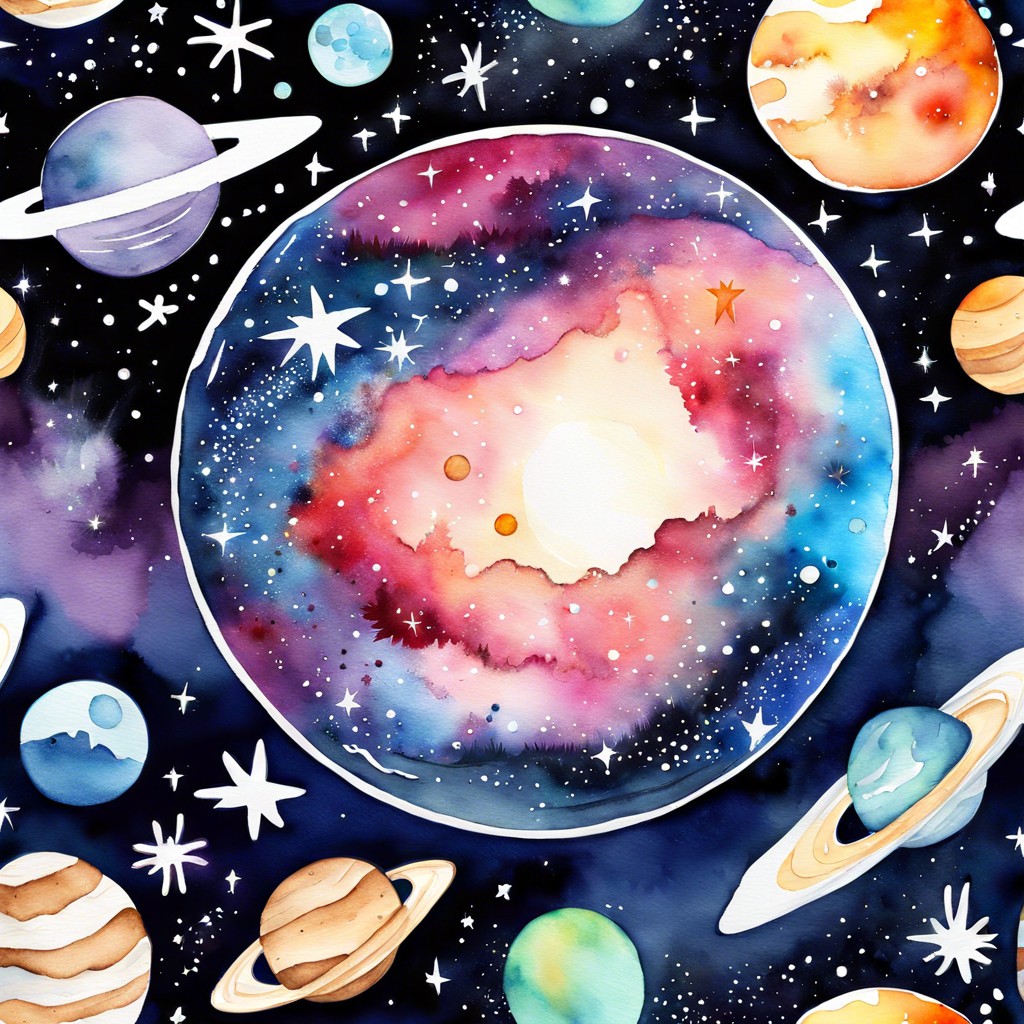 watercolor galaxy