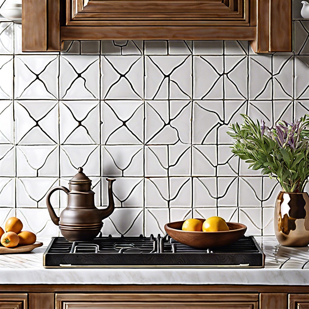 white glazed moroccan zellige tiles