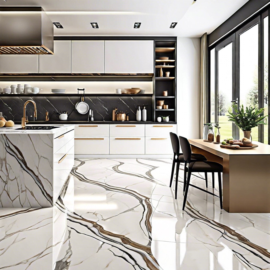 white marble with minimal veining