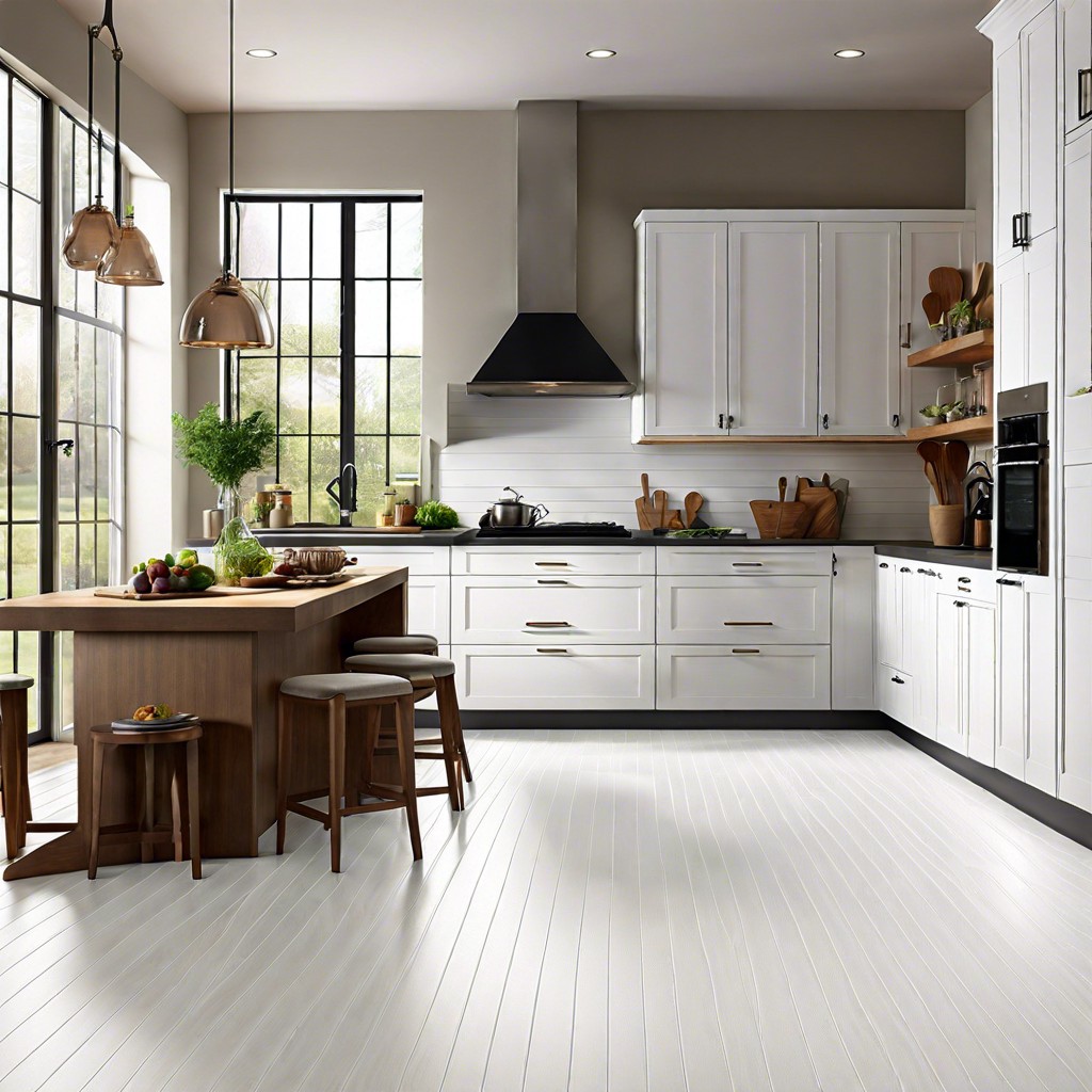 white vinyl planks for a durable option