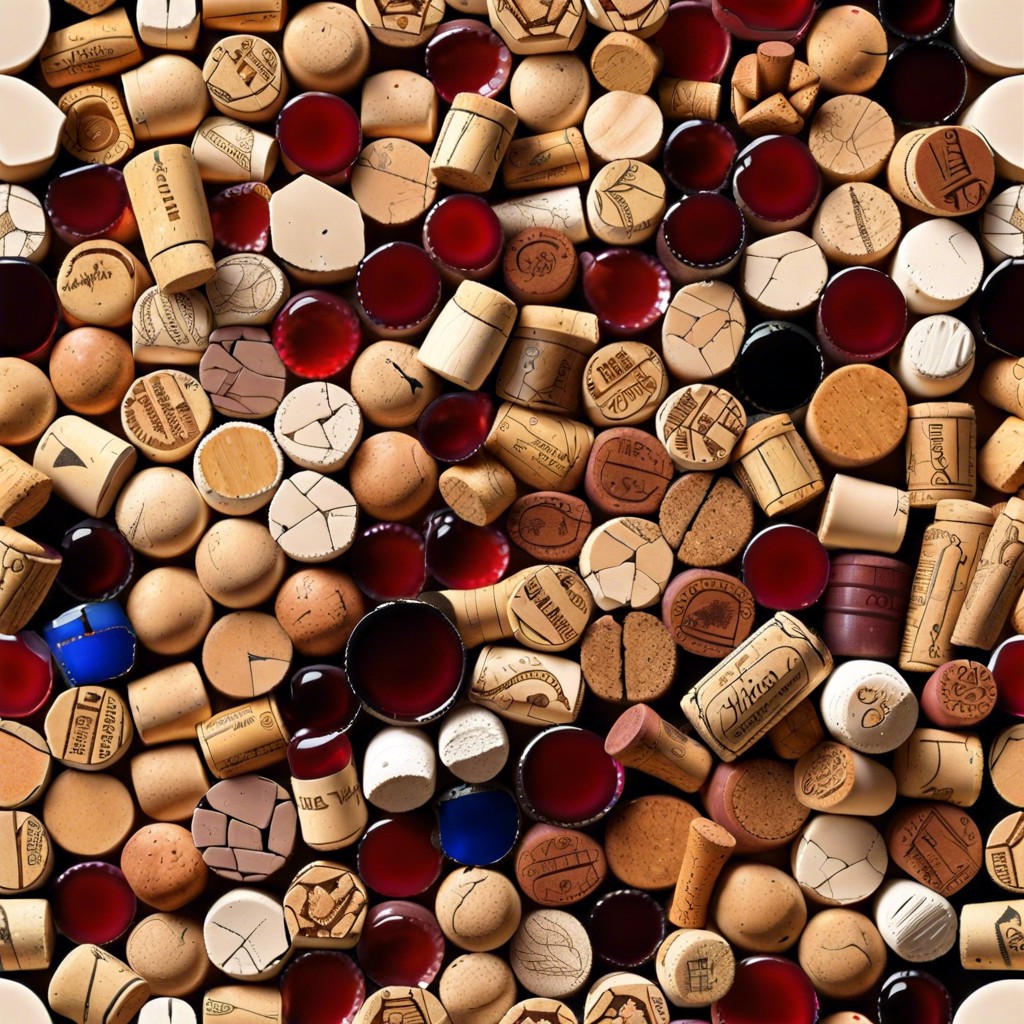 wine cork mosaic recycled wine corks for a rustic kitchen theme