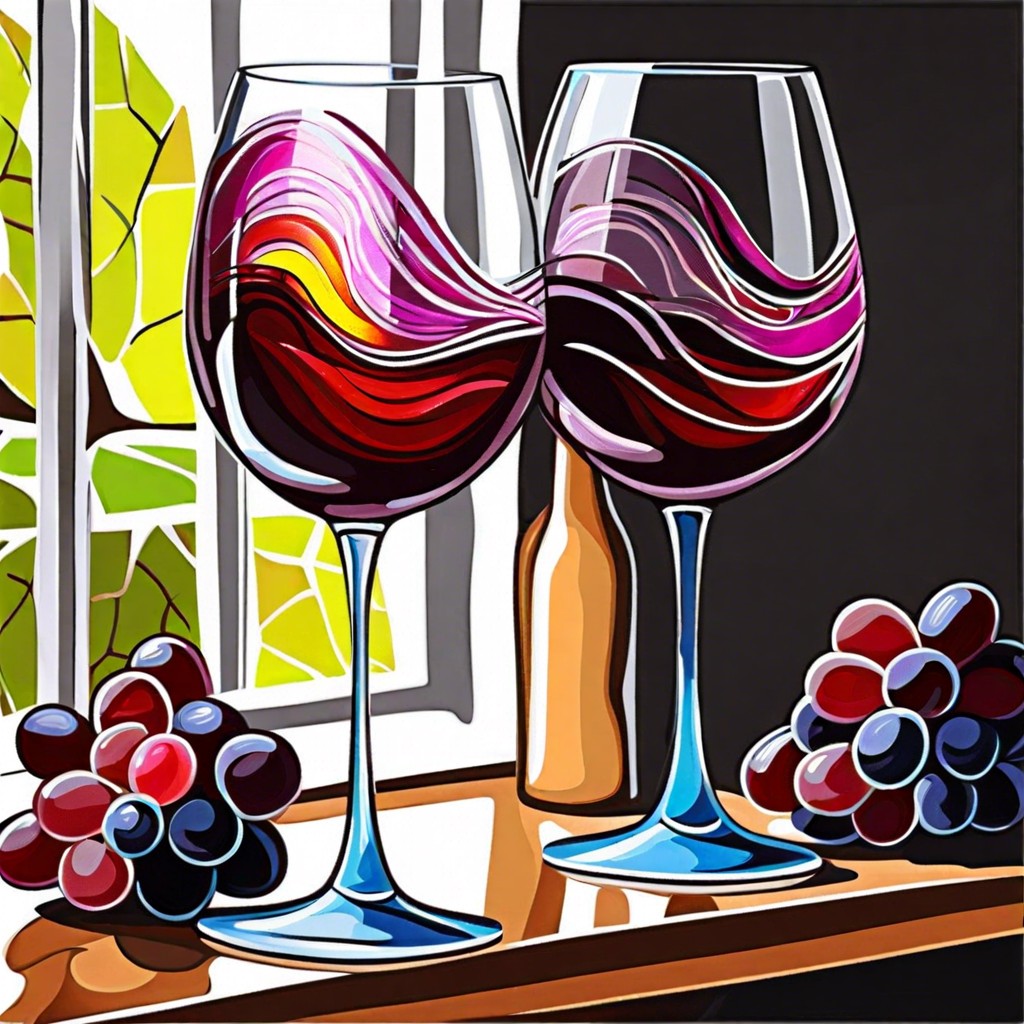 wine glass decorating