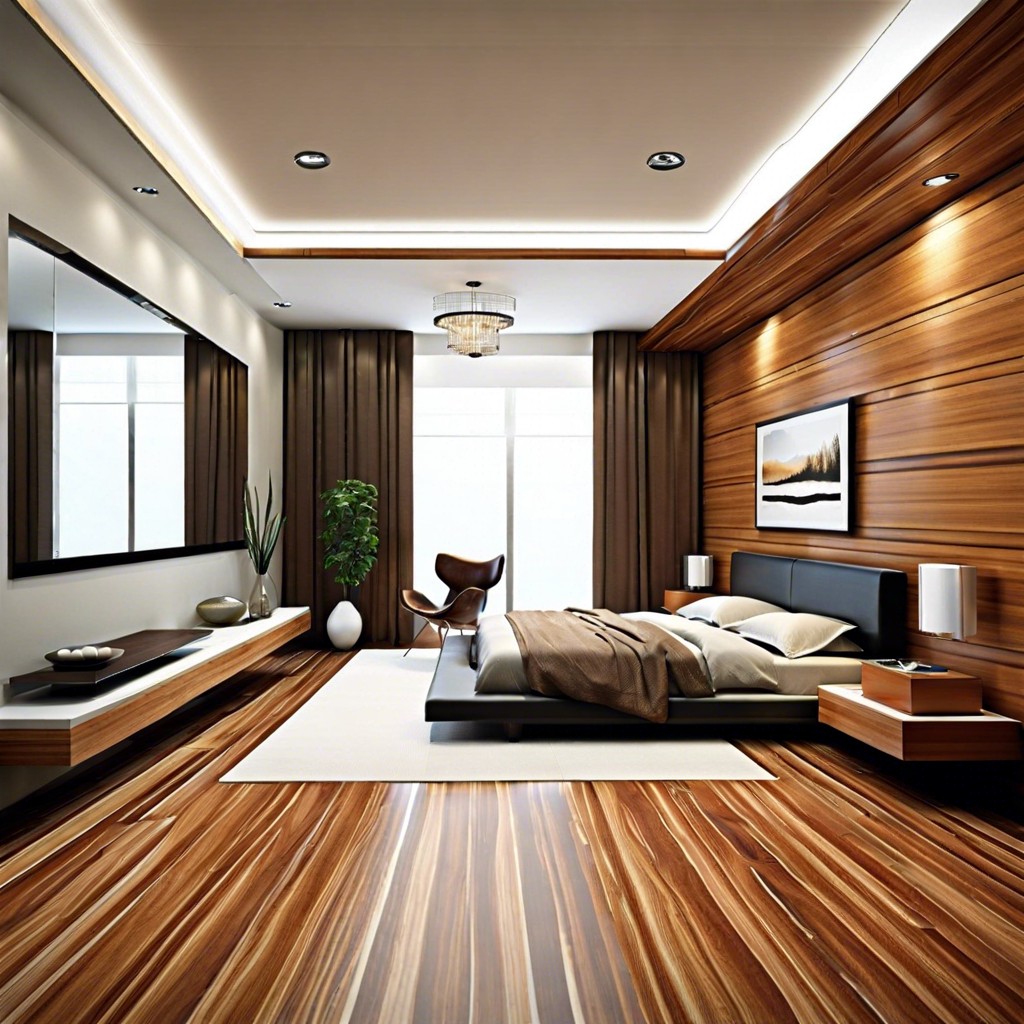 wood veneer tiles for a warm natural effect