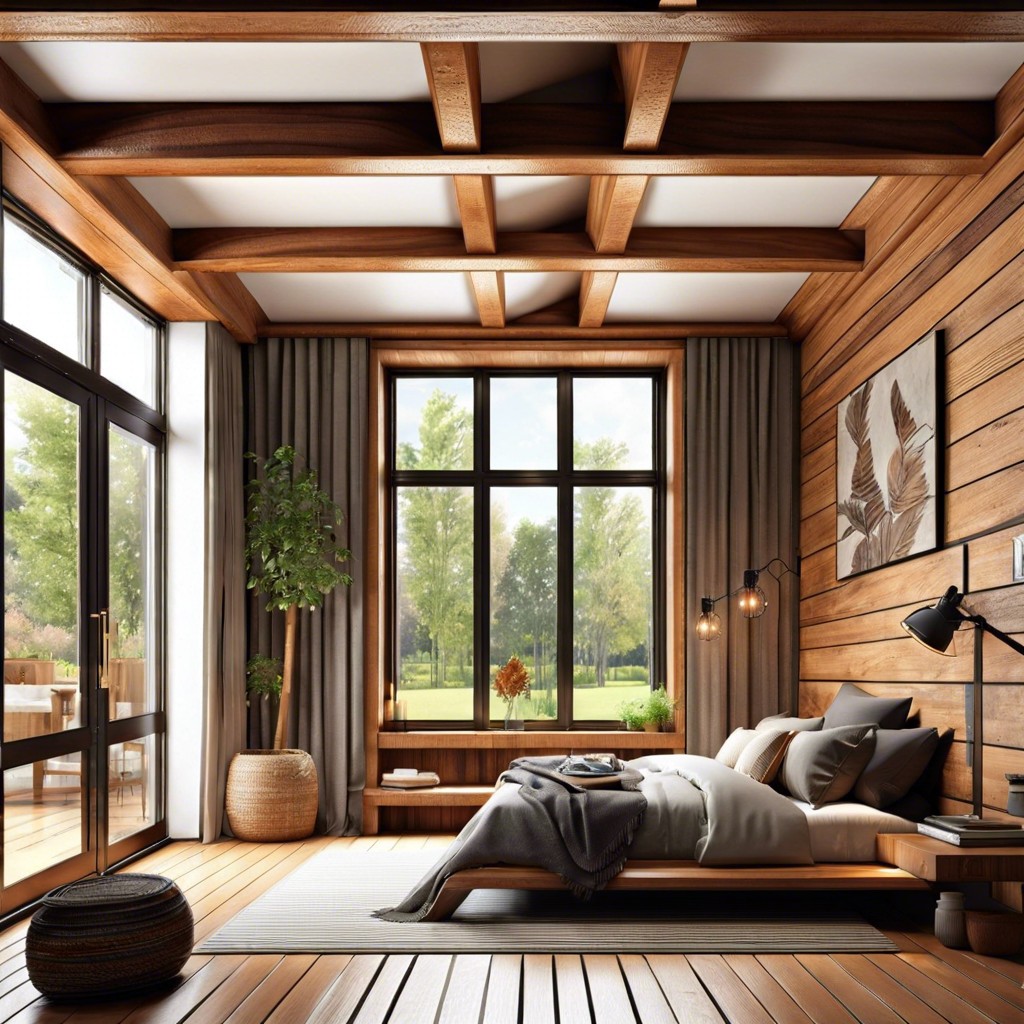 wooden beams