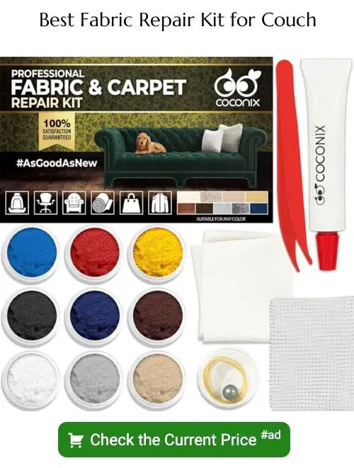 Fabric repair kit for couch