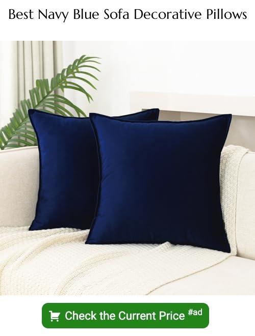 Navy Blue Sofa Decorative Pillows