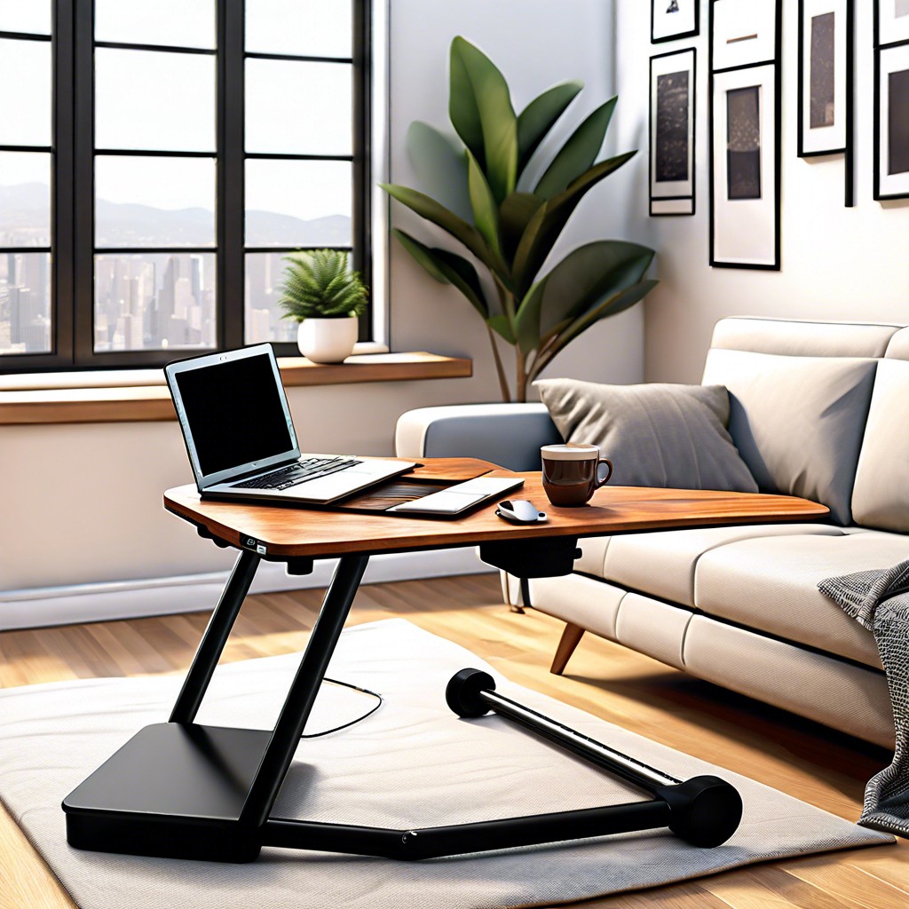 adjustable angle laptop couch table