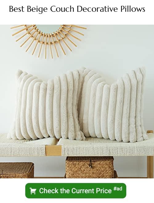 beige couch decorative pillows