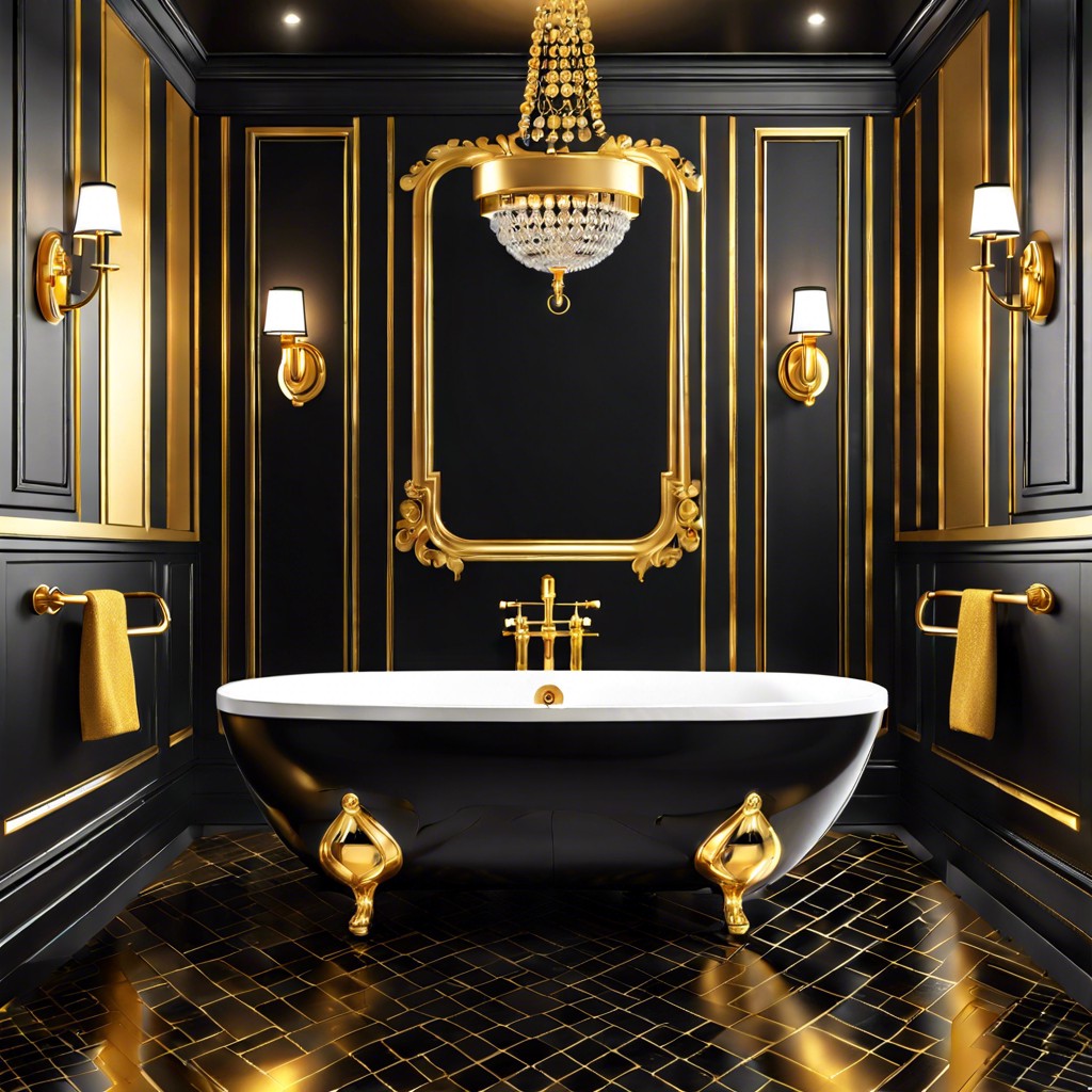 black and gold luxury