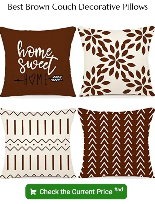 brown couch decorative pillows