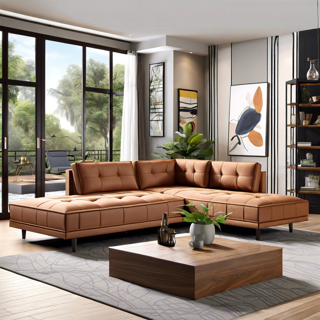contemporary sectional daybed couch