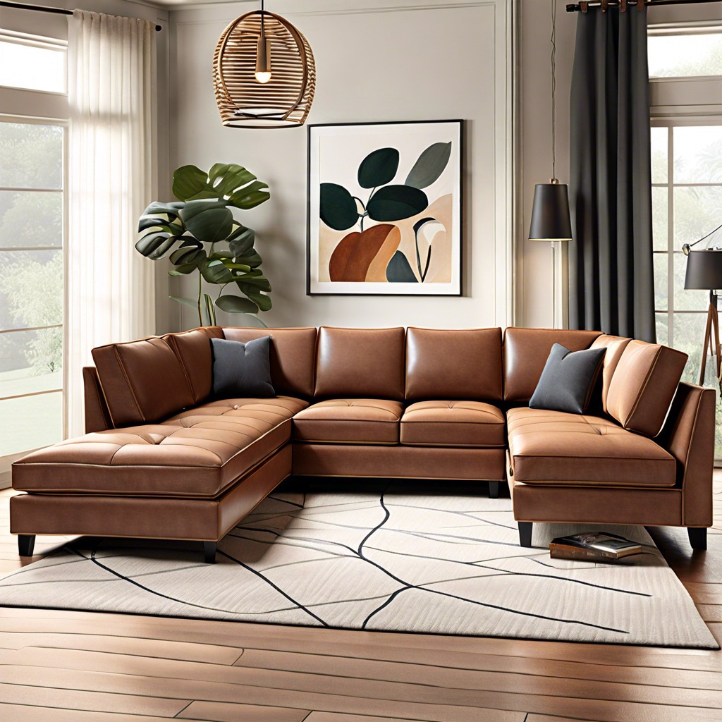 contemporary sectional with chaise lounge