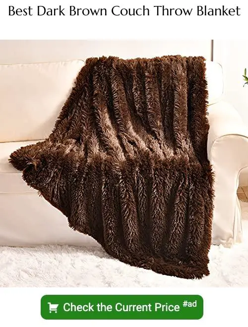 dark brown couch throw blanket