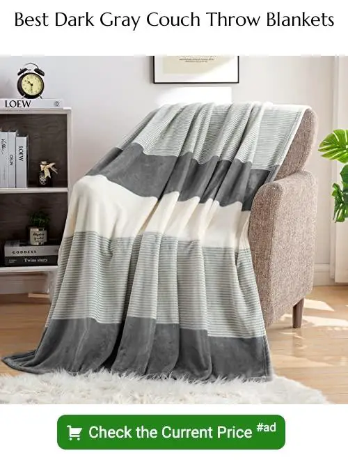 dark gray couch throw blankets