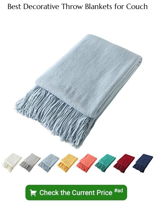 decorative throw blankets for couch