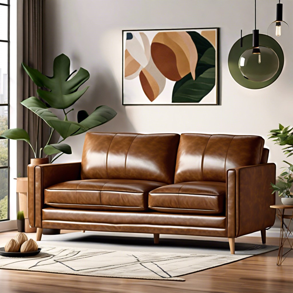 eco friendly faux leather sofa