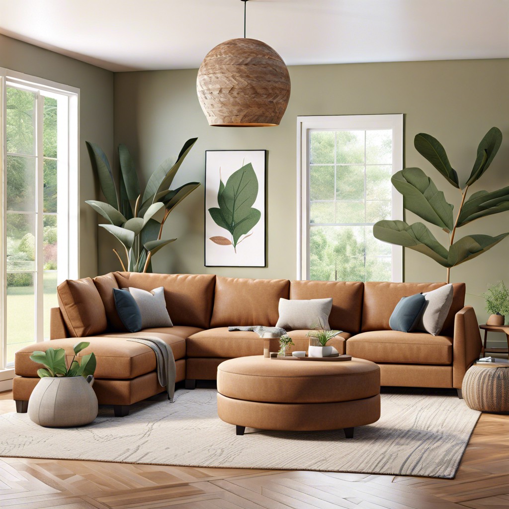 eco friendly sectional made from recycled materials
