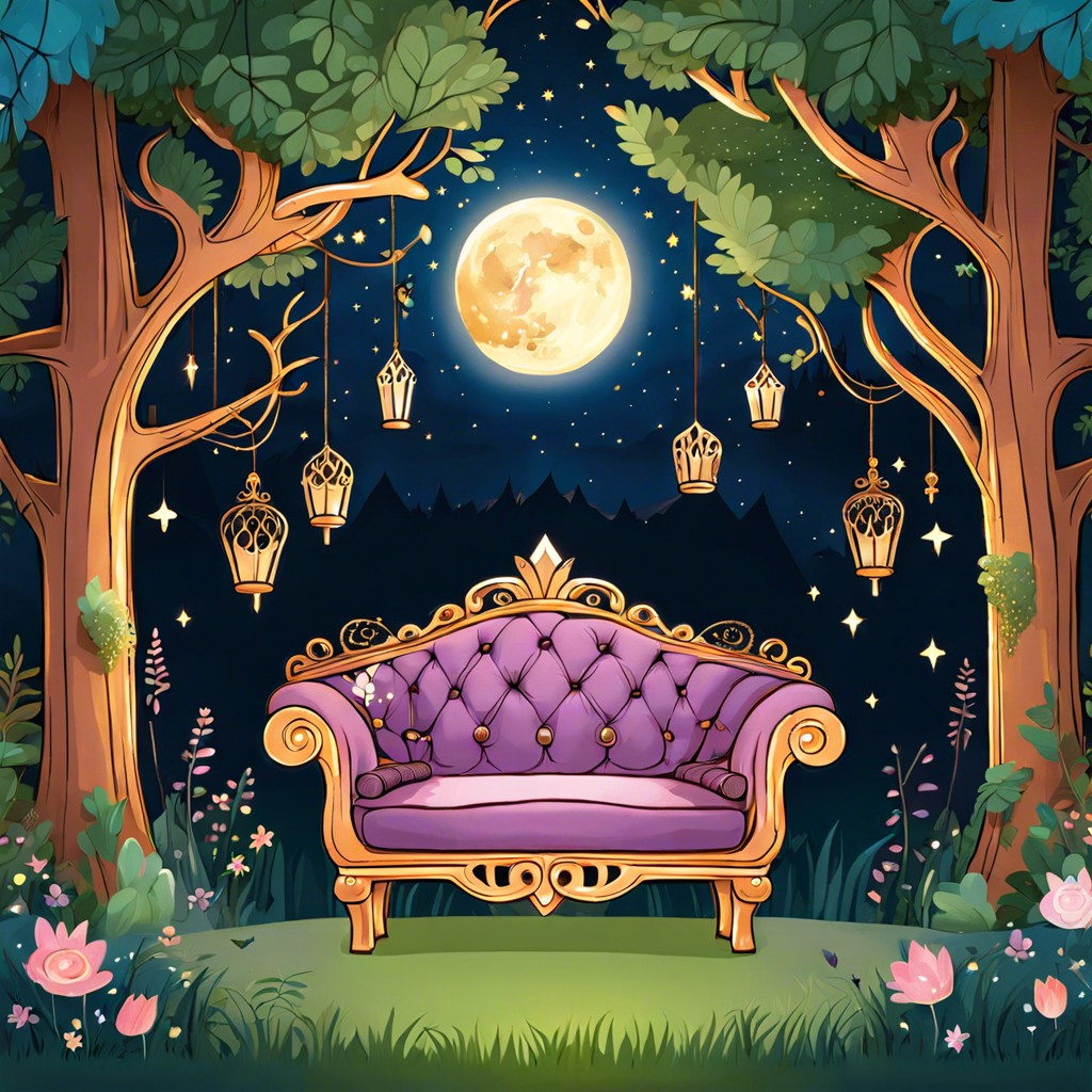 fairy tale throne couch