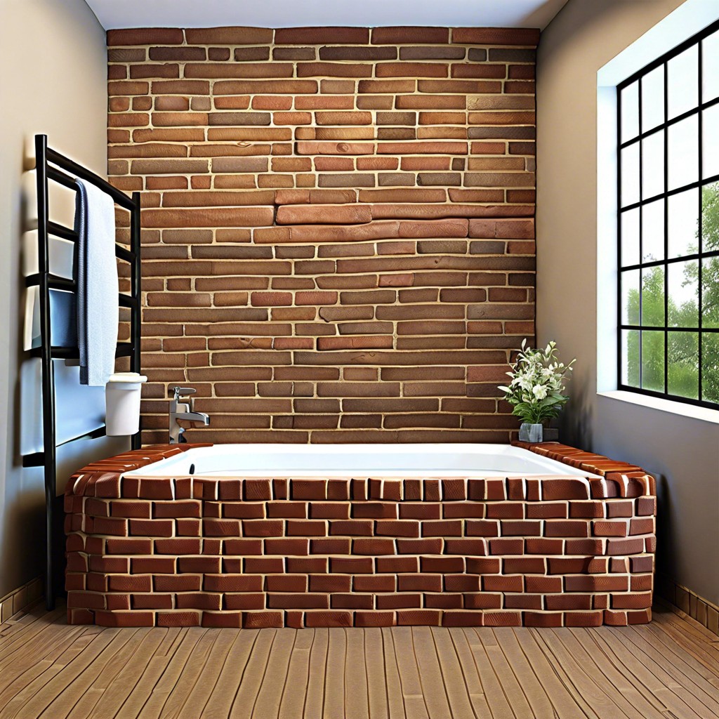 faux brick panels