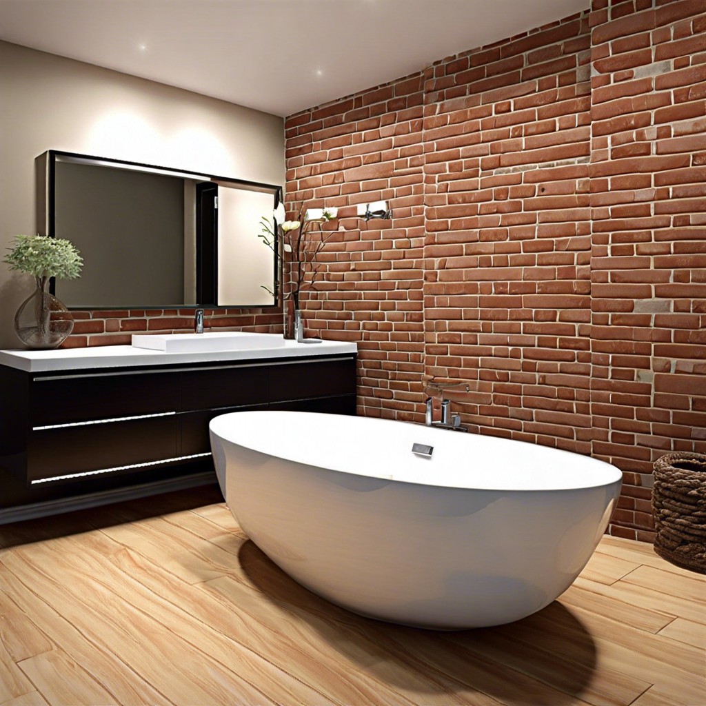 faux brick panels